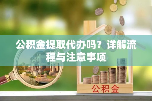 叶县公积金提取代办吗？详解流程与注意事项
