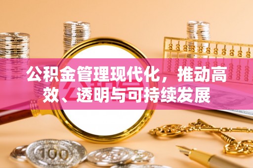 叶县公积金管理现代化，推动高效、透明与可持续发展