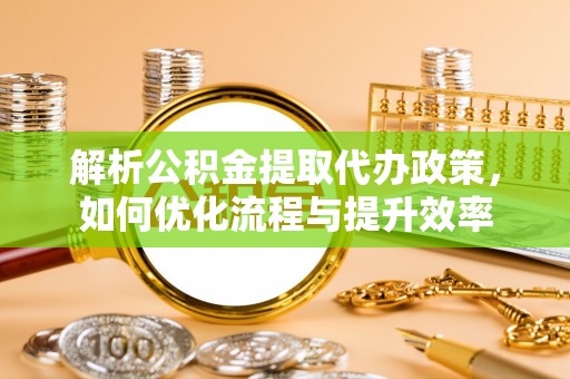 叶县解析公积金提取代办政策，如何优化流程与提升效率