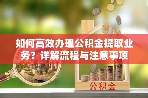 叶县如何高效办理公积金提取业务？详解流程与注意事项
