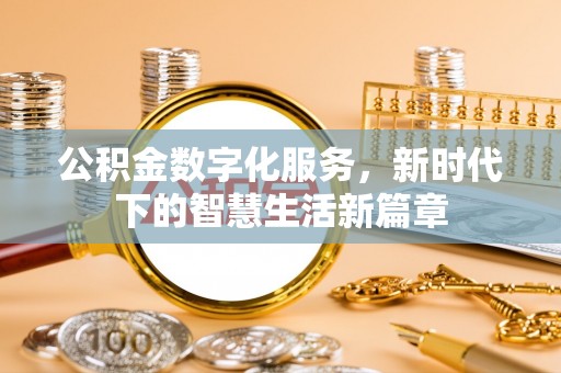 叶县公积金数字化服务，新时代下的智慧生活新篇章