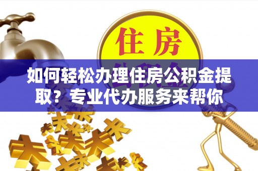 叶县如何轻松办理住房公积金提取？专业代办服务来帮你