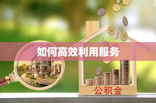 叶县如何高效利用服务
